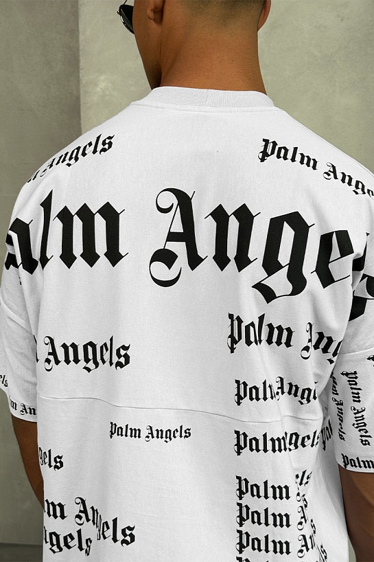 Белая оверсайз футболка Palm Angels Ultra Logo