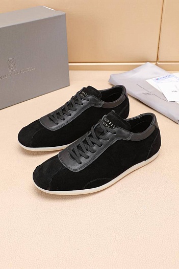 Мужские замшевые кроссовки Brunello Cucinelli   