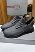 Мужские кожаные кроссовки Prada lace-up - Grey