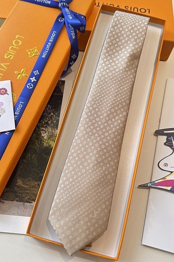 Галстук Louis Vuitton Monogram premium - Beige   