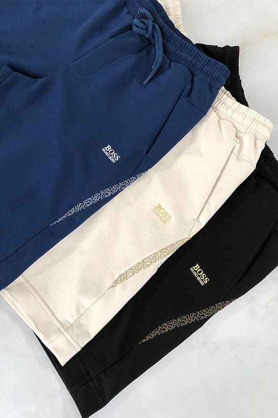 Мужские чёрные шорты Hugo Boss