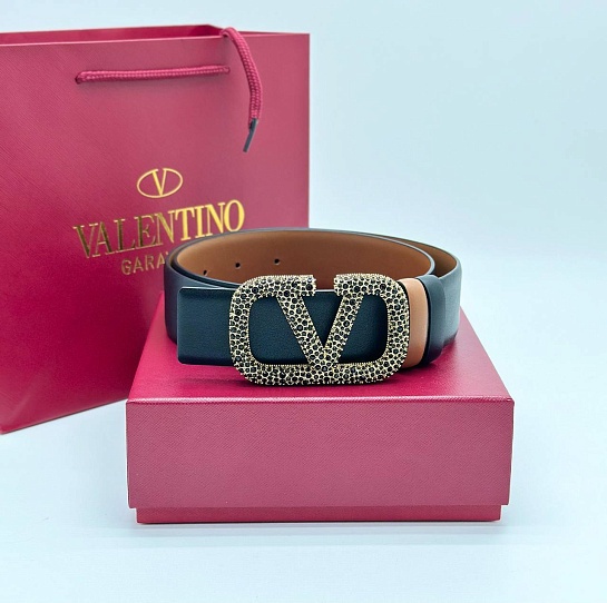 Женский двусторонний ремень Valentino (ширина 3 см, длина 80 / 85 см)