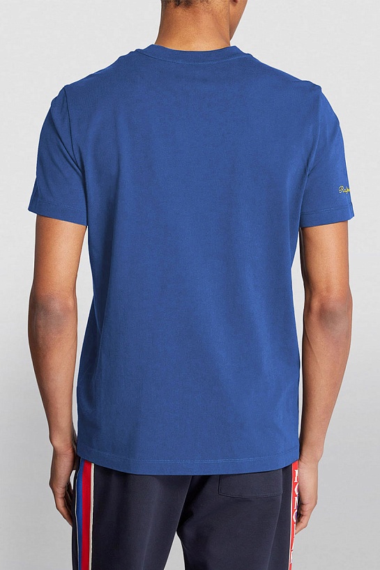 Мужская синяя футболка Polo Ralph Lauren "Bear"