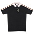 Чёрное поло Gucci Interlocking G stripe