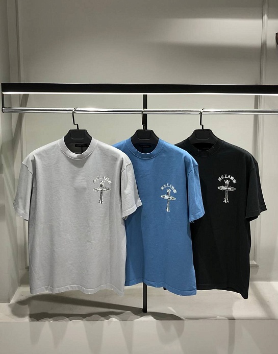 Мужская чёрная футболка Chrome Hearts