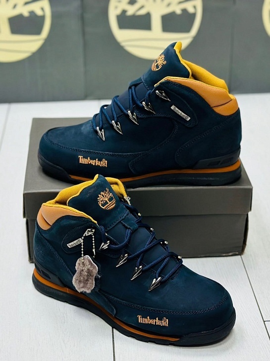 Мужские ботинки с мехом Timberland Euro Rock Hiker - Navy