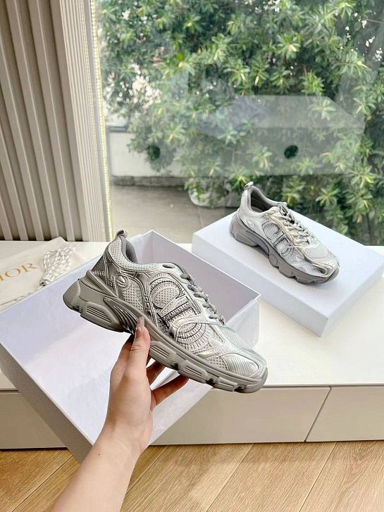 Женские кроссовки Dior Chrono Premium - Grey