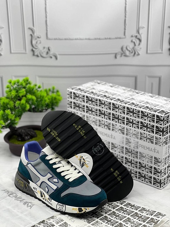 Комбинированные кроссовки Premiata Mick - Blue