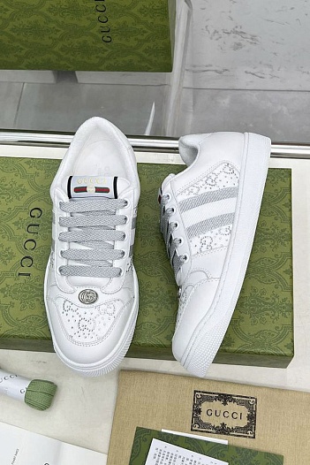 Женские комбинированные кроссовки Gucci GG Screener Premium   