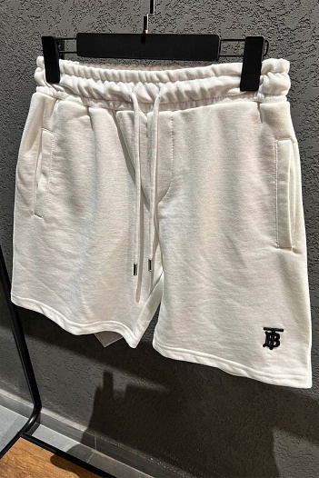 Мужские шорты Burberry TB - White   