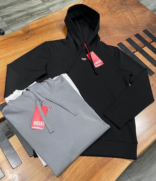 Мужское худи Diesel S-Ginn-Hood-D - Grey