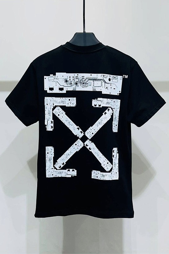 Чёрная футболка Off-White teenage engineering