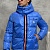 Пуховик голубого цвета Moncler Montbeliard