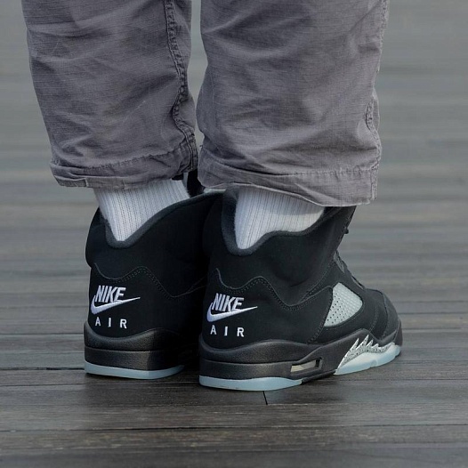 Кроссовки Nike Air Jordan 5 Retro Black Metallic   