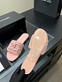 Женские кожаные шлёпанцы Chanel premium