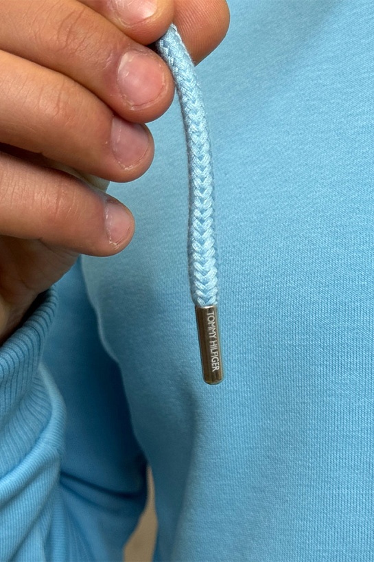 Мужское худи Tommy Hilfiger голубого цвета