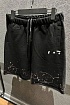 Чёрные мужские шорты Off-White Paint Splatter