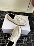 Женские замшевые лоферы Celine premium - White