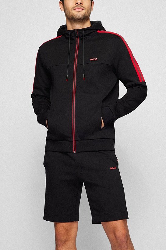 Спортивный костюм Hugo Boss side stripes - Black / Red