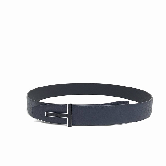 Двусторонний кожаный ремень Tom Ford T-Buckle (ширина 3.8 см, длина 95 / 100 см) 