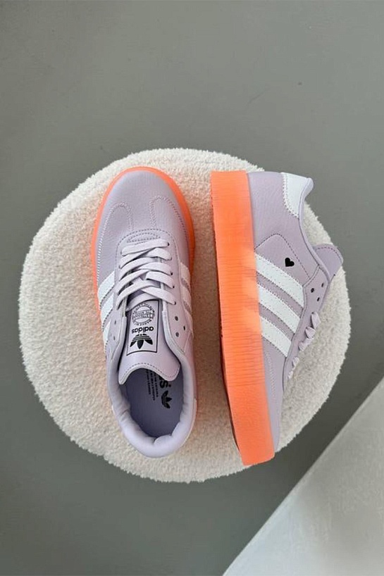 Кроссовки Adidas Samba - Purple / Orange