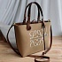 Cумка Loewe Anagram tote бежевого цвета 23x23 см