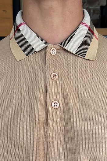 Мужское поло Burberry Premium - Beige   