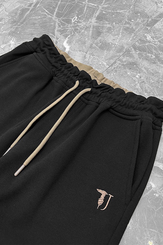 Спортивные штаны Trussardi logo-embroidered - Black