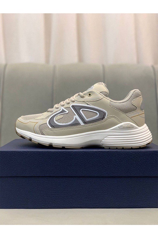 Мужские бежевые кроссовки Dior B30