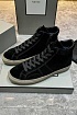 Замшевые кроссовки с мехом Tom Ford high-top - Black