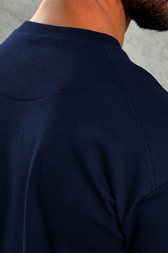 Мужская тёмно-синяя футболка Y-3 Yohji Yamamoto