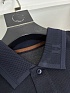 Мужское тёмно-синее поло Hermes premium