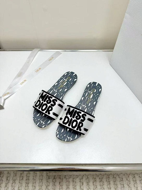 Женские шлёпанцы Dior Dway Premium - Navy