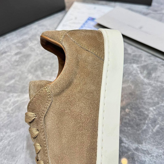 Мужские замшевые кроссовки Brunello Cucinelli