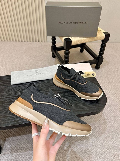 Мужские кроссовки Brunello Cucinelli knitted   