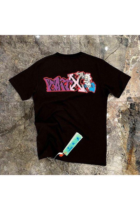 Чёрная футболка Off-White wizard-print