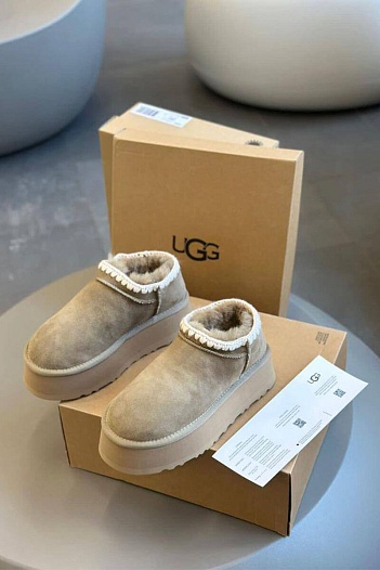 Женские зимние слиперы с мехом UGG Tasman   