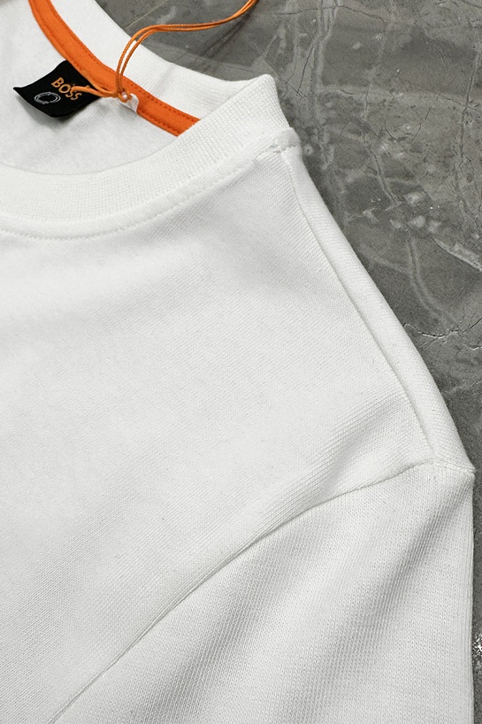 Мужская белая футболка Hugo Boss TDraw