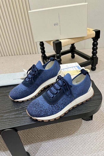 Мужские кроссовки Brunello Cucinelli knitted   