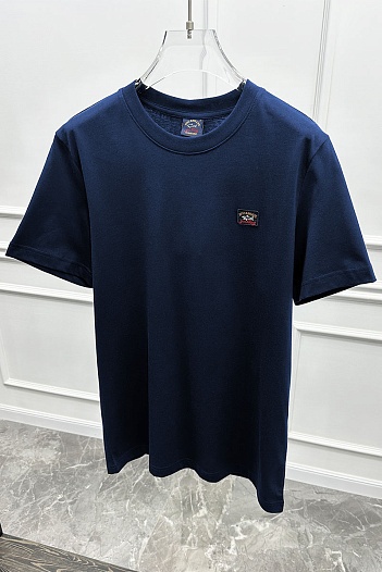 Футболка тёмно-синего цвета Paul & Shark logo-patch   