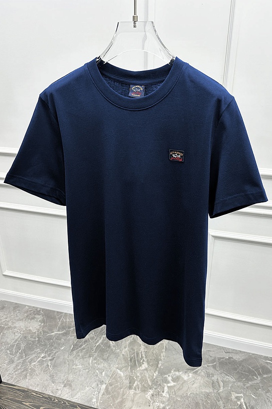 Футболка тёмно-синего цвета Paul & Shark logo-patch
