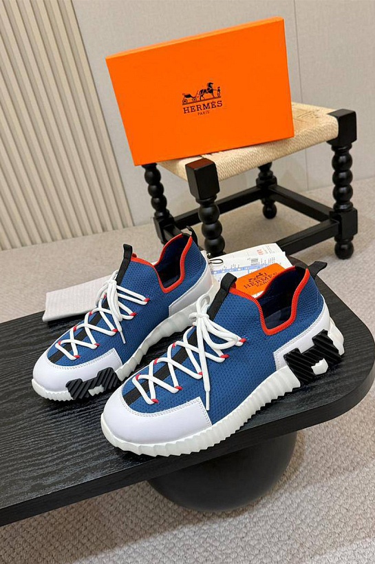 Текстильные кроссовки Hermes lift slip-on