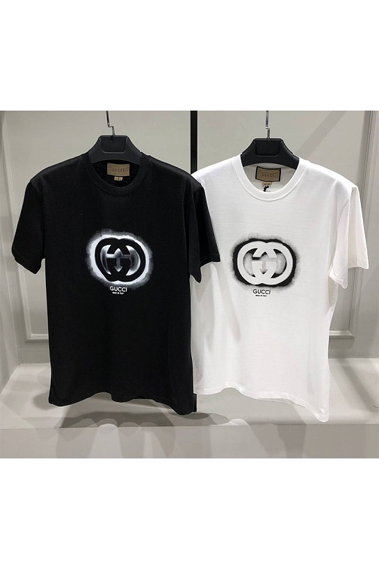 Футболка белого цвета Gucci Interlocking G