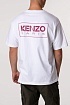 Белая мужская футболка Kenzo Paris logo-print