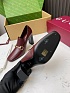 Женские кожаные лоферы на каблуке Gucci Signora Pump premium
