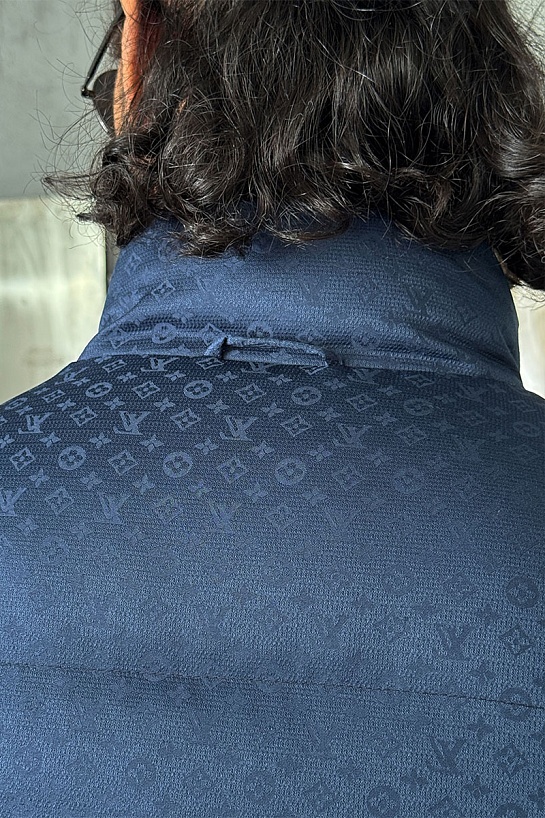 Двусторонний жилет синего цвета Louis Vuitton