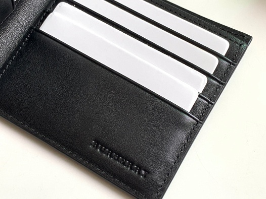 Кожаный кошелёк Burberry Premium 11x10 см   