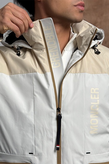 Пуховик Moncler Grenoble Fussen Ski - White / Beige   