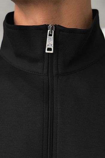 Кофта на молнии Armani Exchange чёрного цвета   