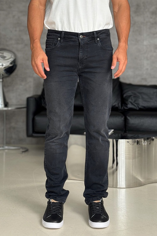 Мужские джинсы Loro Piana чёрного цвета